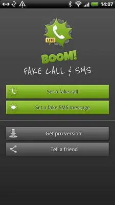 BOOM! Fake call and SMS Lite android App screenshot 5